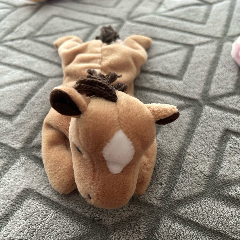 Rare Brown Plush Horse "Derby" Ty beanie baby